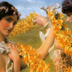 reproductie When flowers return van Alma-Tadema